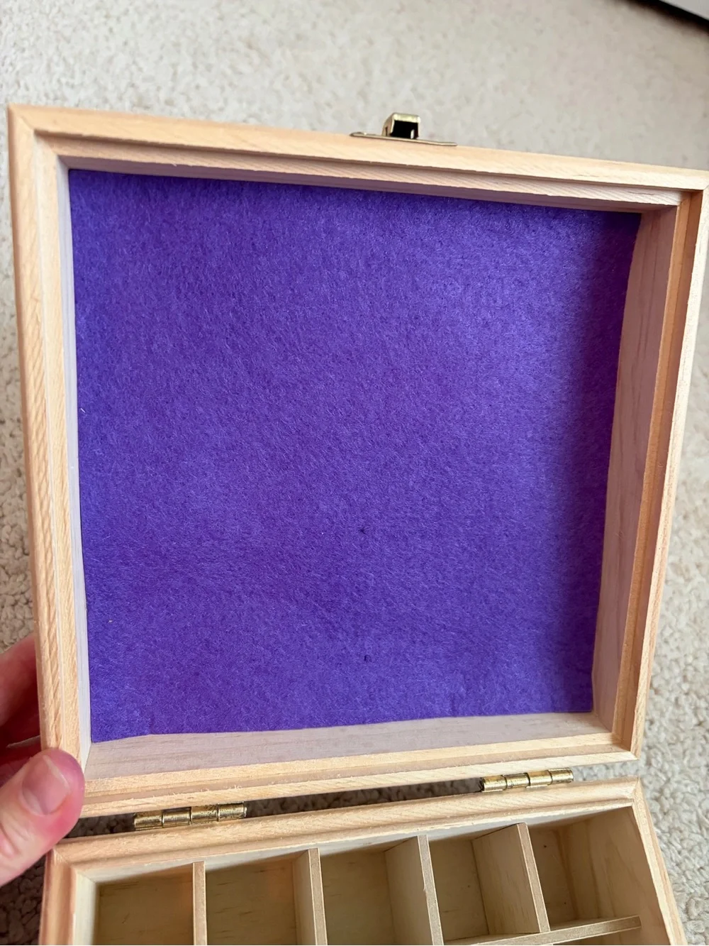 Essential Oil Wood Storage Box Holds 25 Bottles